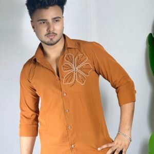 Chinese Rust Orange Stone